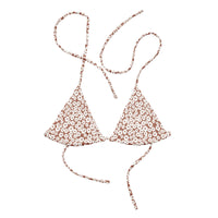 TRIANGLE STRING BIKINI TOP ECO - CHOC FLORALS