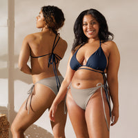 TRIANGLE STRING BIKINI TOP ECO - DEEP NAVY