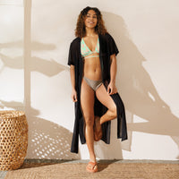TRIANGLE STRING BIKINI TOP ECO - LIME SWIRLSA