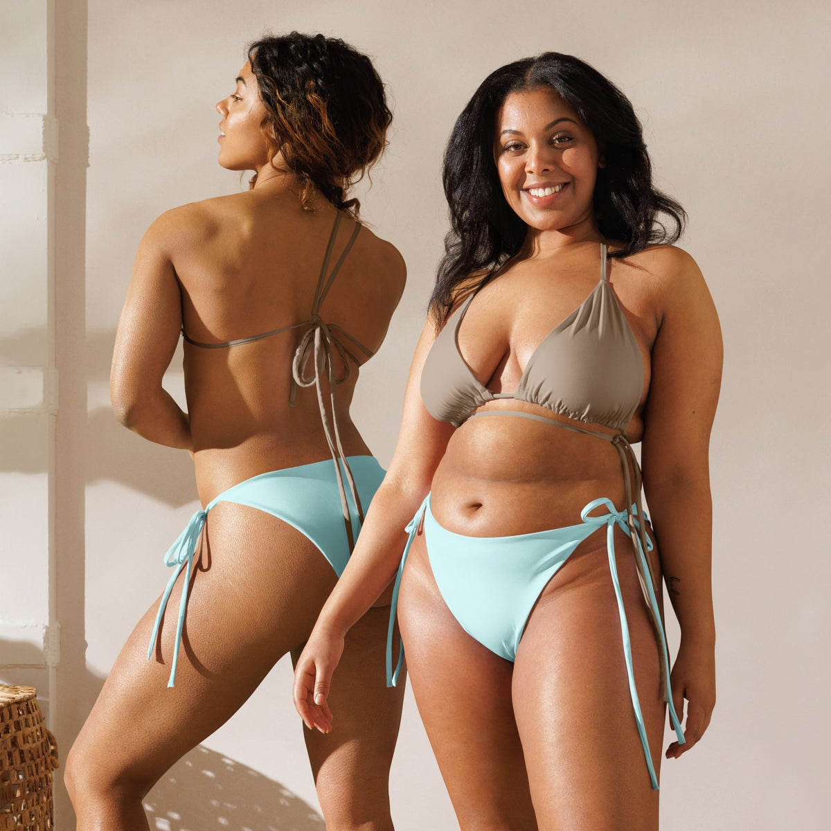 STRING BIKINI BOTTOM ECO - POWDER BLUE