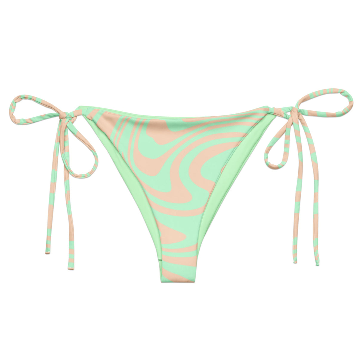 STRING BIKINI BOTTOM ECO - LIME SWIRLSA
