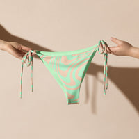 STRING BIKINI BOTTOM ECO - LIME SWIRLSA