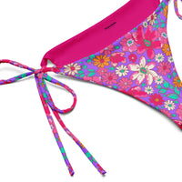 STRING BIKINI BOTTOM ECO - MAGICAL PURPLE BLOOMS