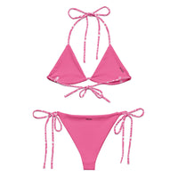 STRING BIKINI SET ECO - GARDEN PARTY PINK