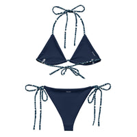 STRING BIKINI SET ECO - GARDEN PARTY DARK NAVY