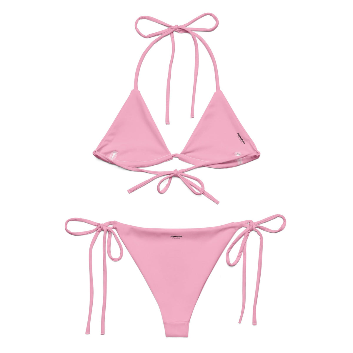 STRING BIKINI SET ECO - FAIRY FLOSS PINK