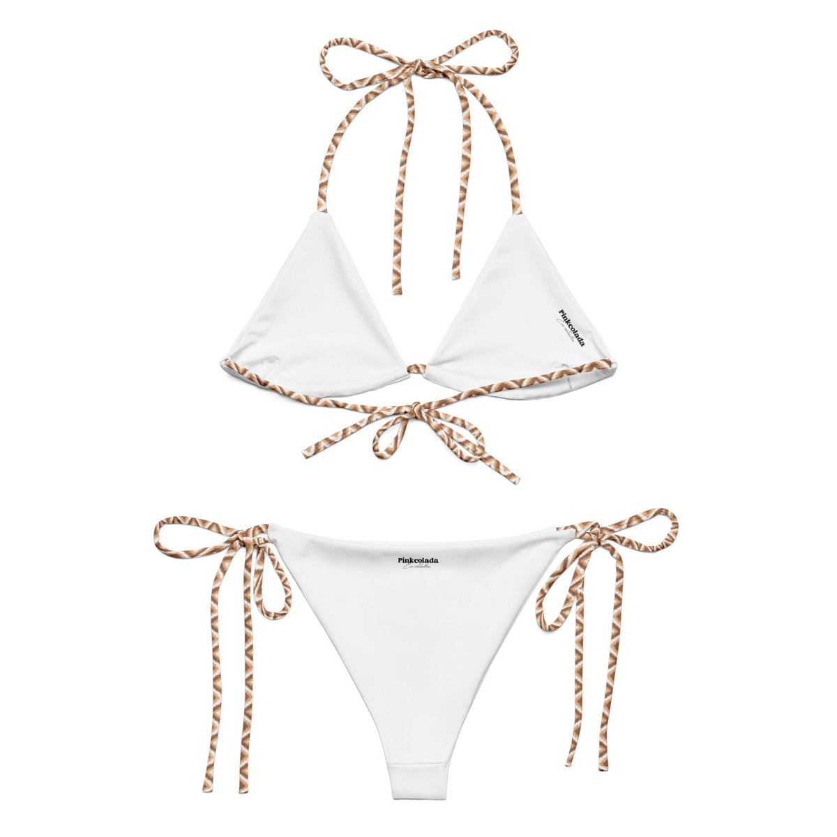 STRING BIKINI SET ECO - ZIG CHOCOLATE