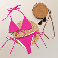 STRING BIKINI SET ECO - PUNCH PINK