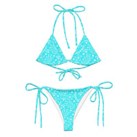 STRING BIKINI SET ECO - GARDEN PARTY LIGHT BLUE