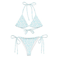 STRING BIKINI SET ECO - GARDEN PARTY WHITE