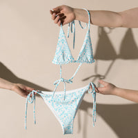 STRING BIKINI SET ECO - GARDEN PARTY WHITE