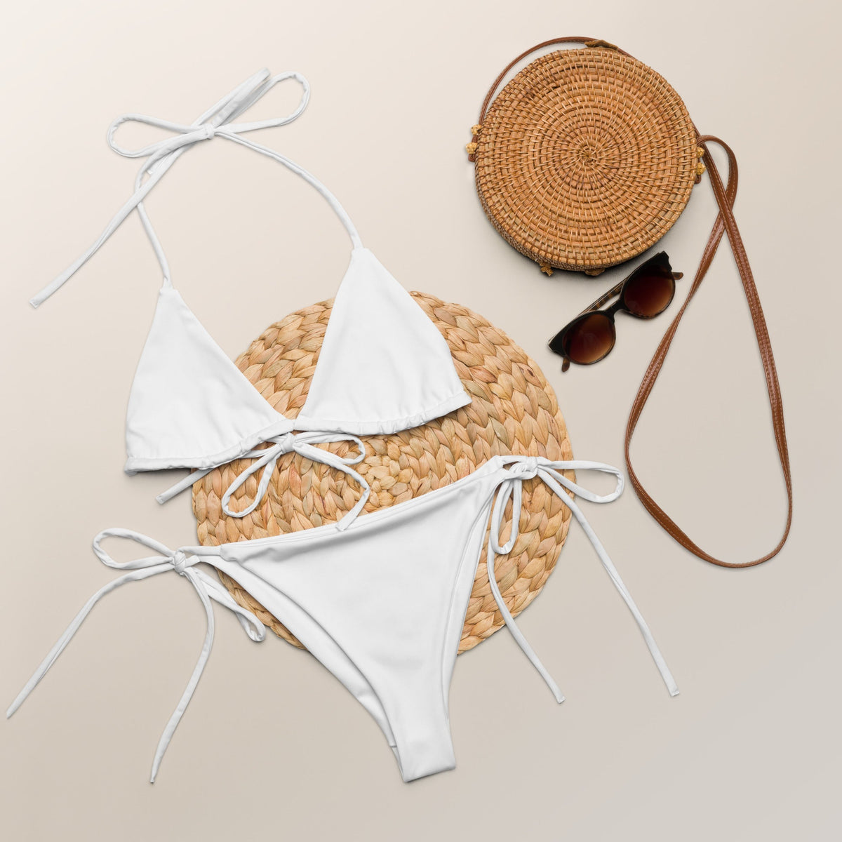 STRING BIKINI SET ECO - WHITE