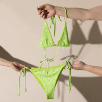 STRING BIKINI SET ECO - GARDEN PARTY LIME