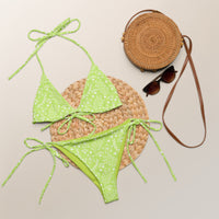 STRING BIKINI SET ECO - GARDEN PARTY LIME