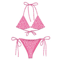 STRING BIKINI SET ECO - GARDEN PARTY PINK