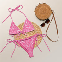 STRING BIKINI SET ECO - GARDEN PARTY PINK