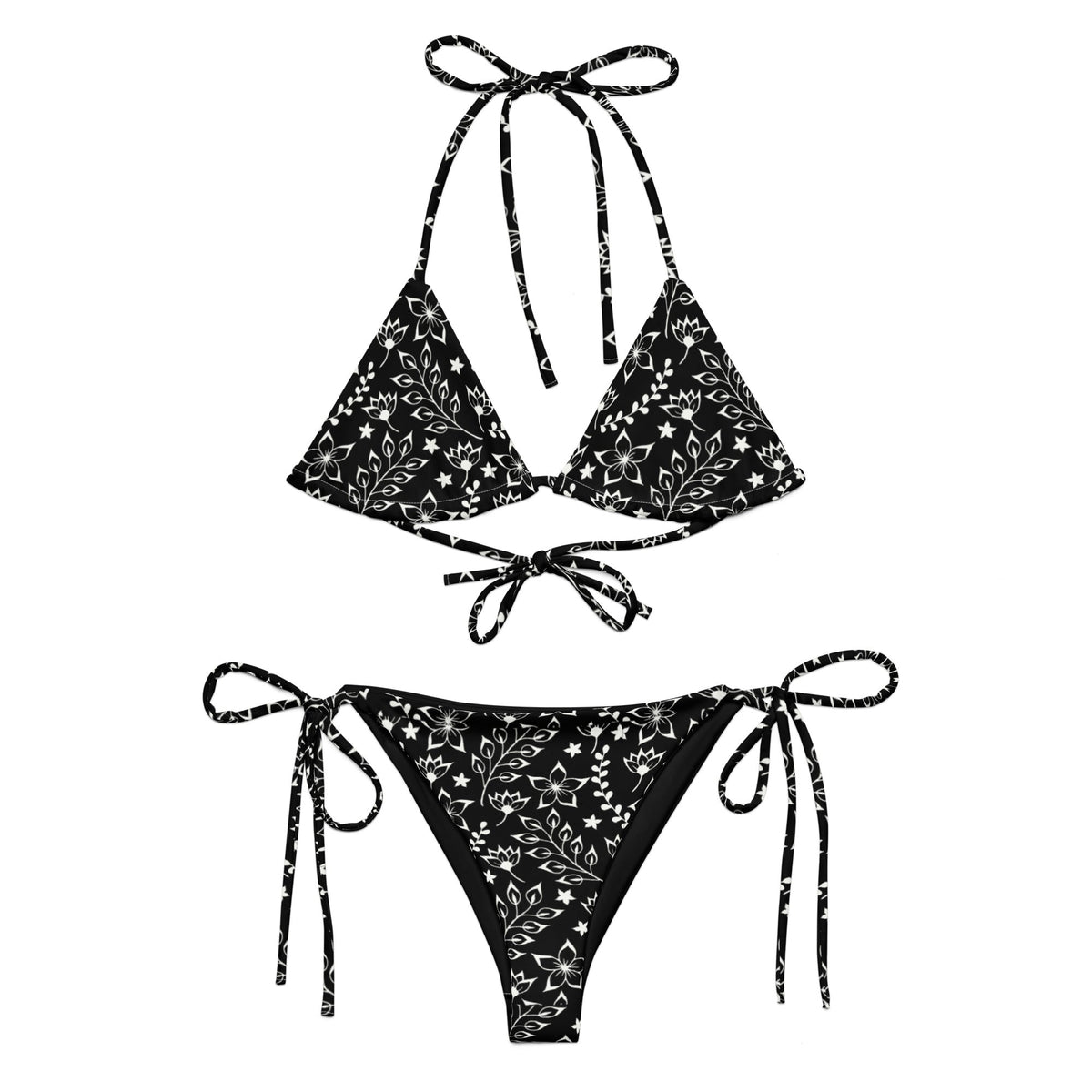 STRING BIKINI SET ECO - GARDEN PARTY MIDNIGHT