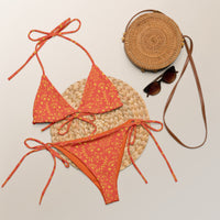 STRING BIKINI SET ECO - GARDEN ISLAND ORANGE