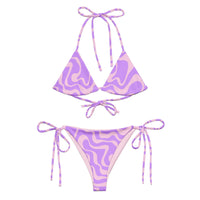 STRING BIKINI SET ECO - PURPLE SWIRLSA