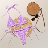 STRING BIKINI SET ECO - PURPLE SWIRLSA