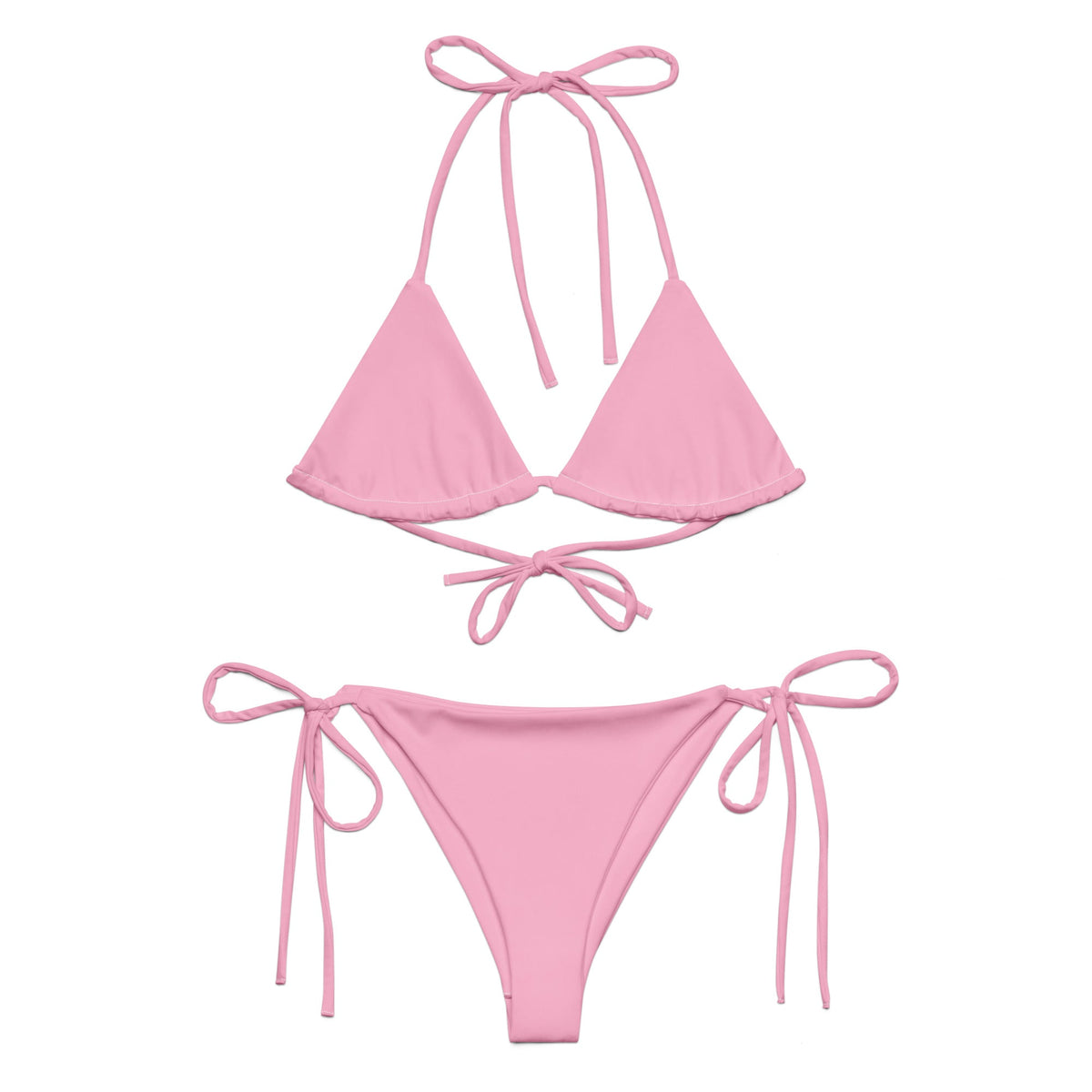 STRING BIKINI SET ECO - FAIRY FLOSS PINK