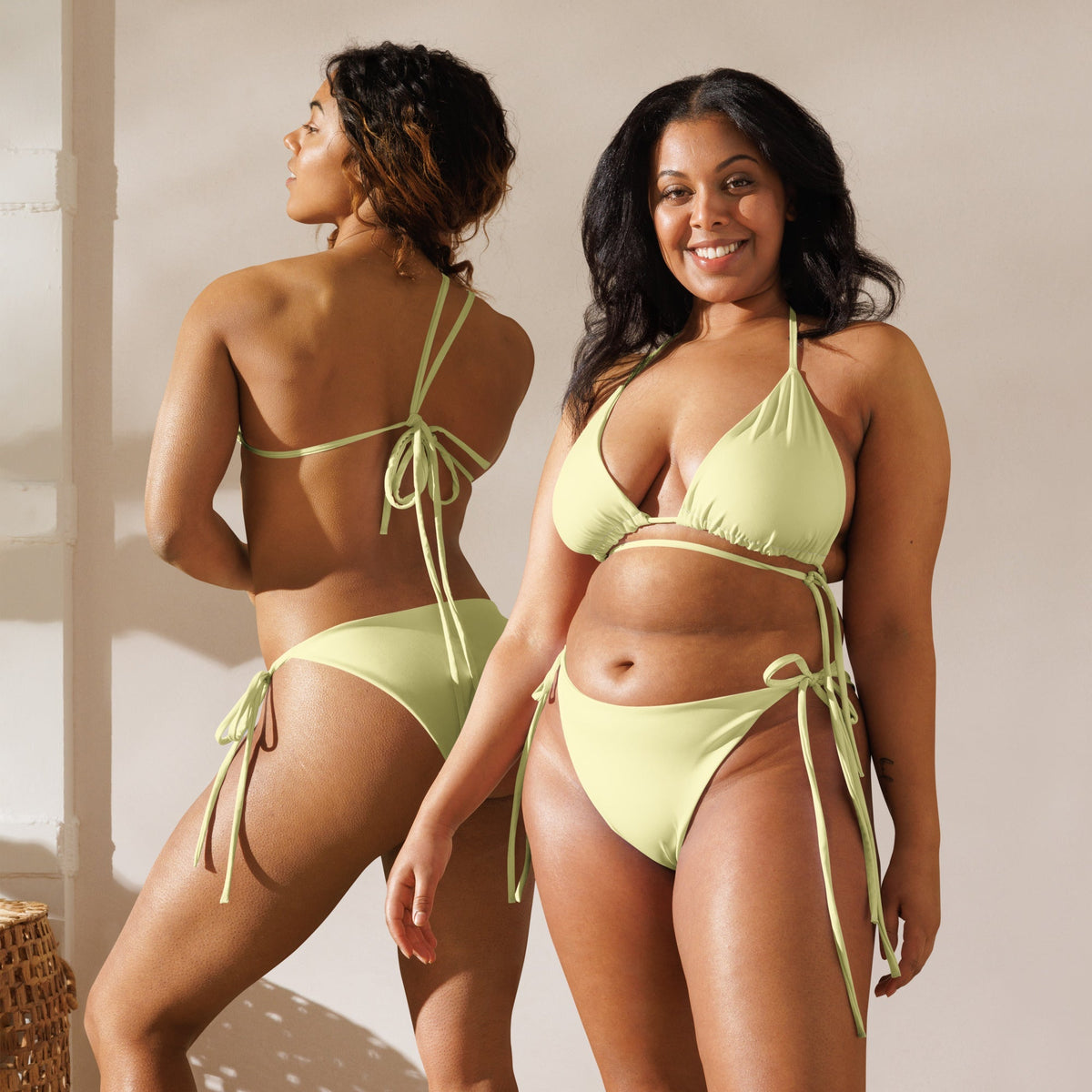 STRING BIKINI SET ECO - PINKCOLADA BUTTER YELLOW