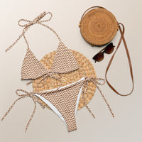 STRING BIKINI SET ECO - ZIG CHOCOLATE