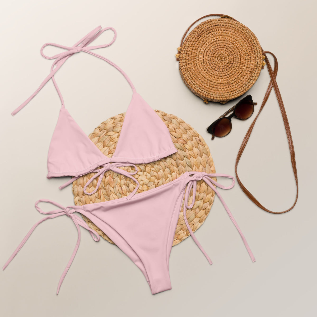 STRING BIKINI SET ECO - BLUSH PINK