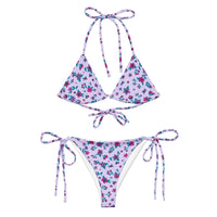 STRING BIKINI SET ECO - LILAC GARDEN