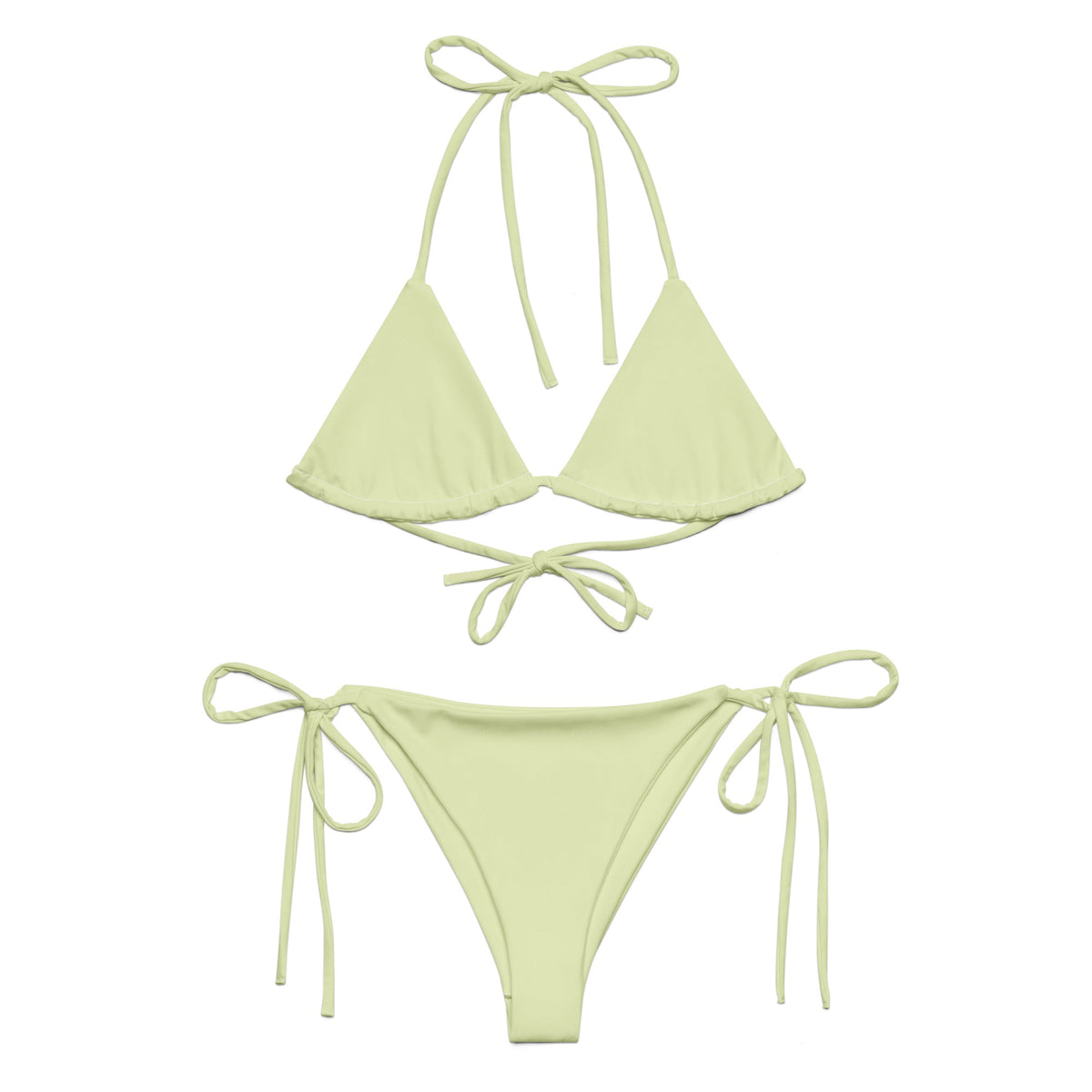 STRING BIKINI SET ECO - PASTEL LIME