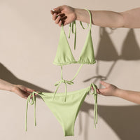 STRING BIKINI SET ECO - PASTEL LIME