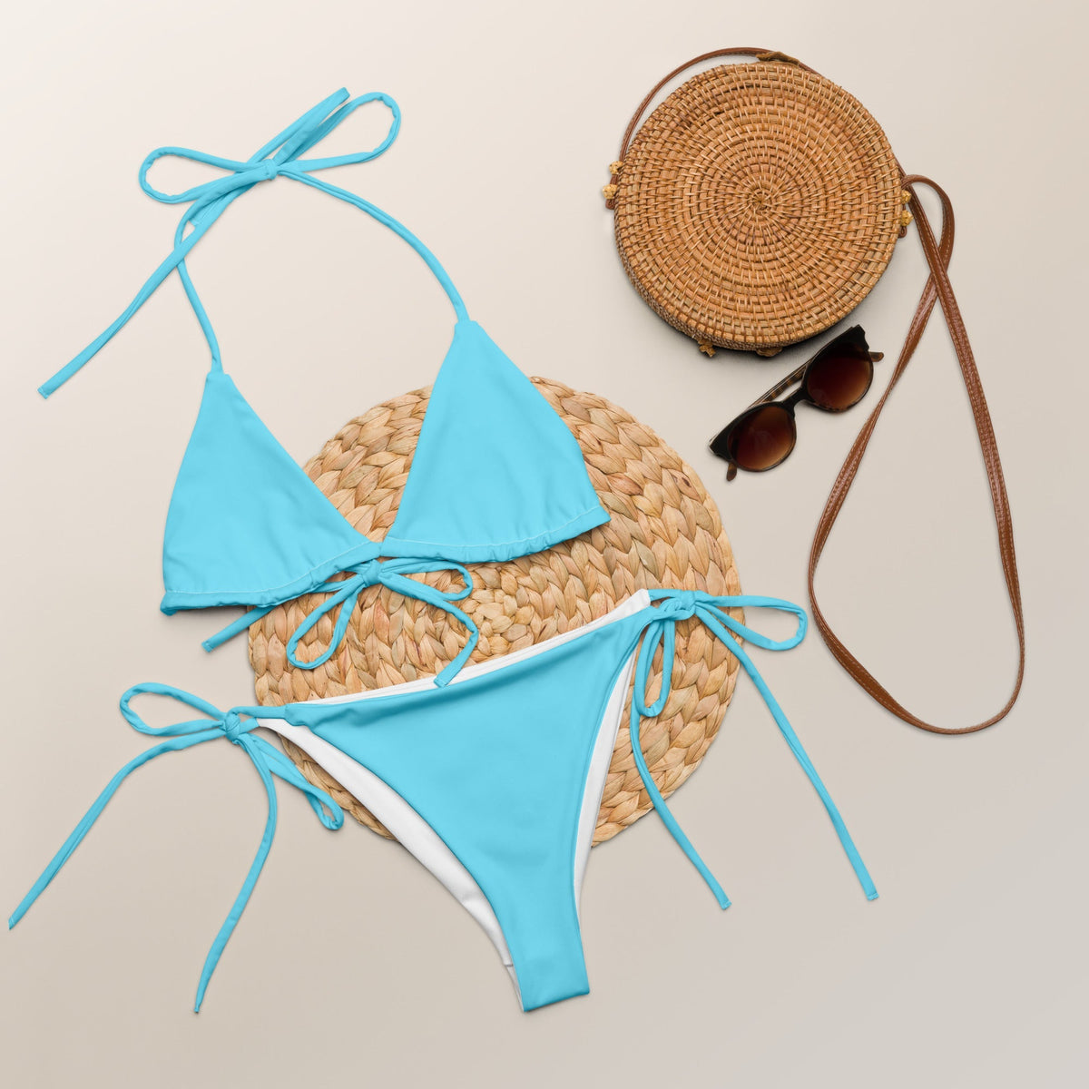 STRING BIKINI SET ECO - CANDY BLUE