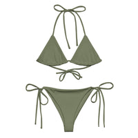 STRING BIKINI SET ECO - KHAKI GREEN