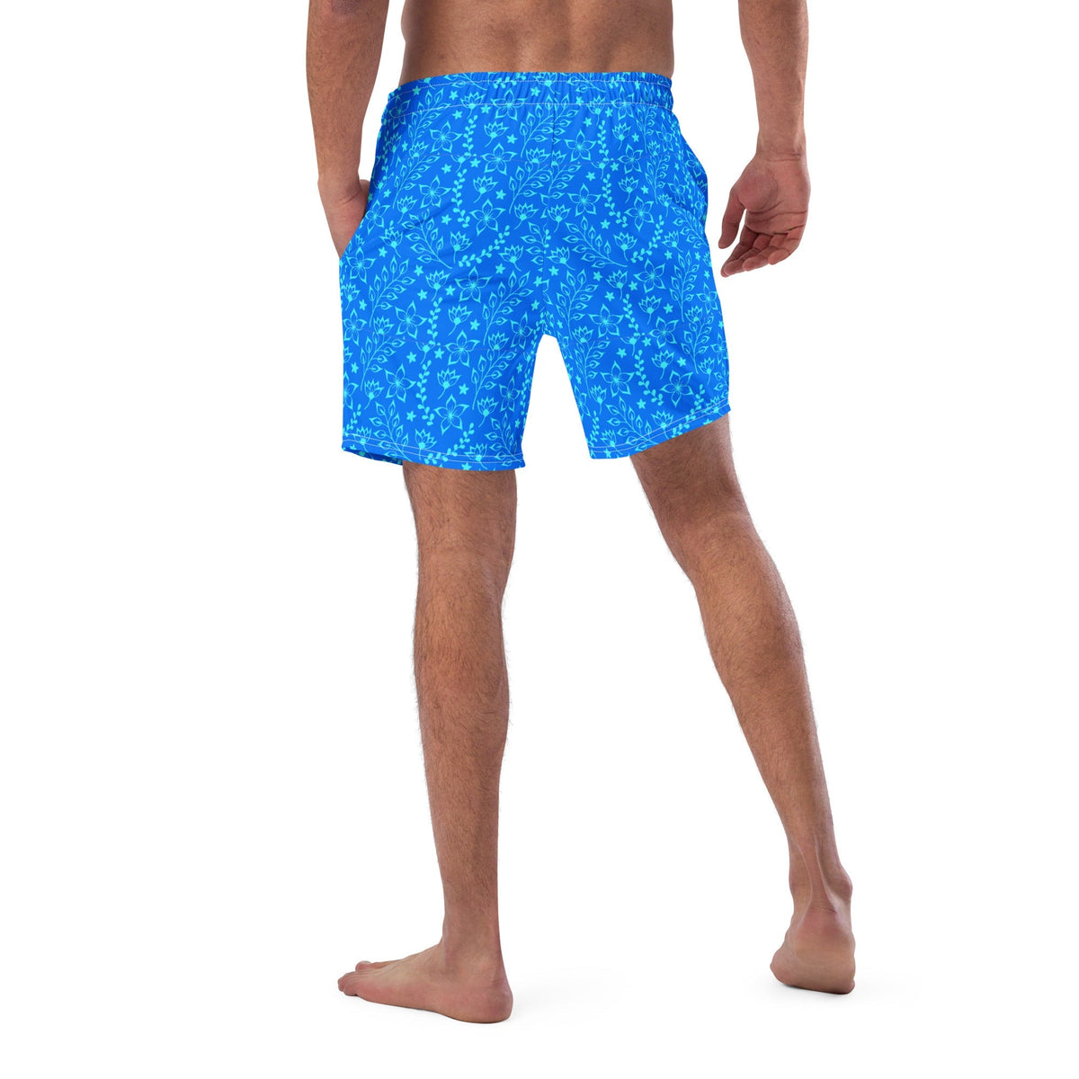 ECO MEN'S SWIM SHORTS | GARDEN PARTY BLUE HUES