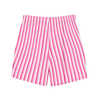 ECO MEN'S SWIM SHORTS - PINK STRIPES