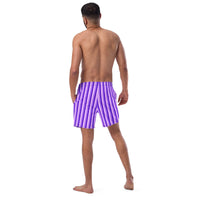 ECO MEN'S SWIM SHORTS - PURPLE STRIPES