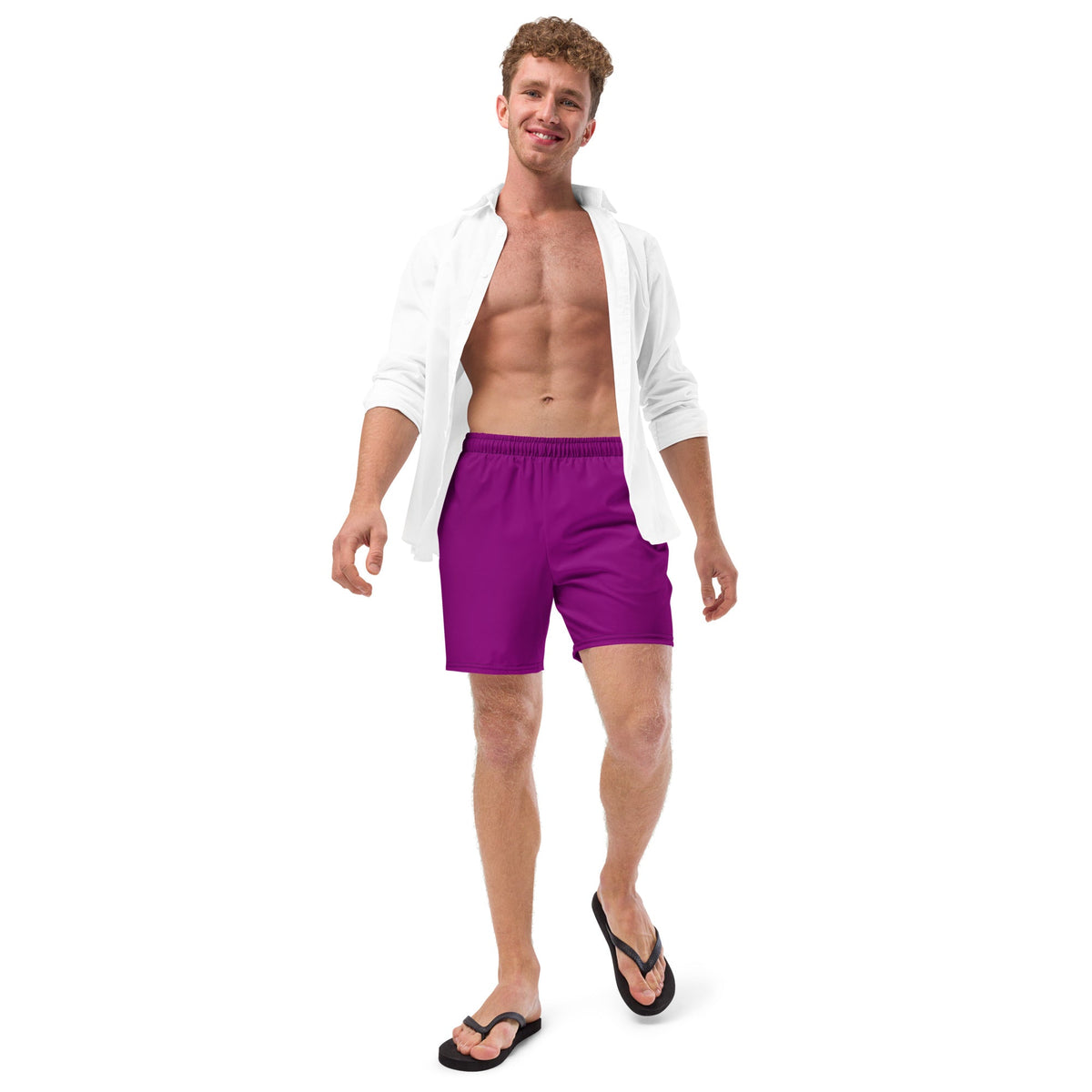 ECO MEN'S SWIM SHORTS - BERRY PURPLE