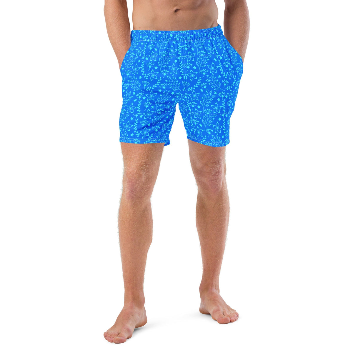 ECO MEN'S SWIM SHORTS | GARDEN PARTY BLUE HUES