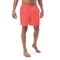 ECO MEN'S SWIM SHORTS | GARDEN PARTY RED