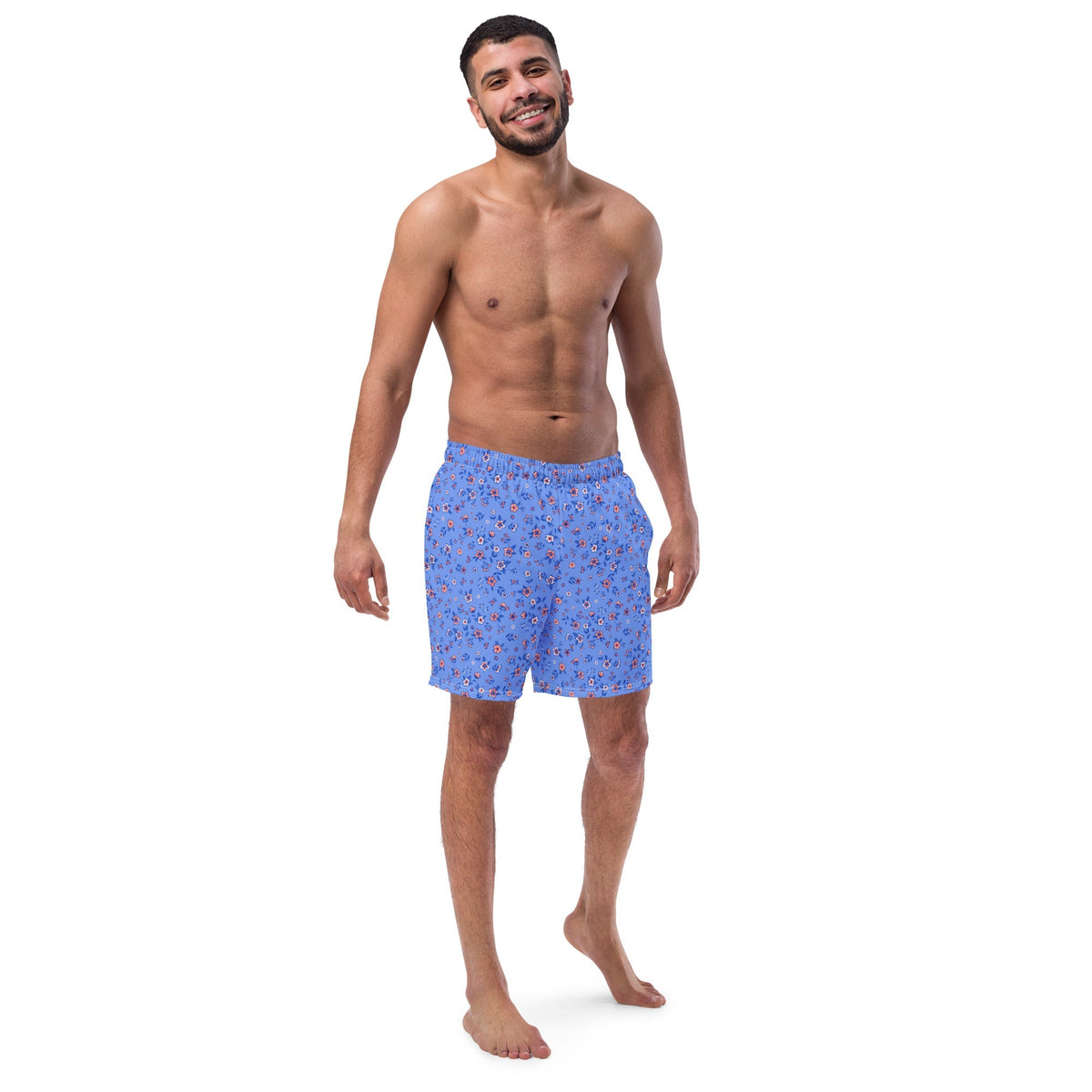 ECO MEN'S SWIM SHORTS | SAPPHIRE FLORALS