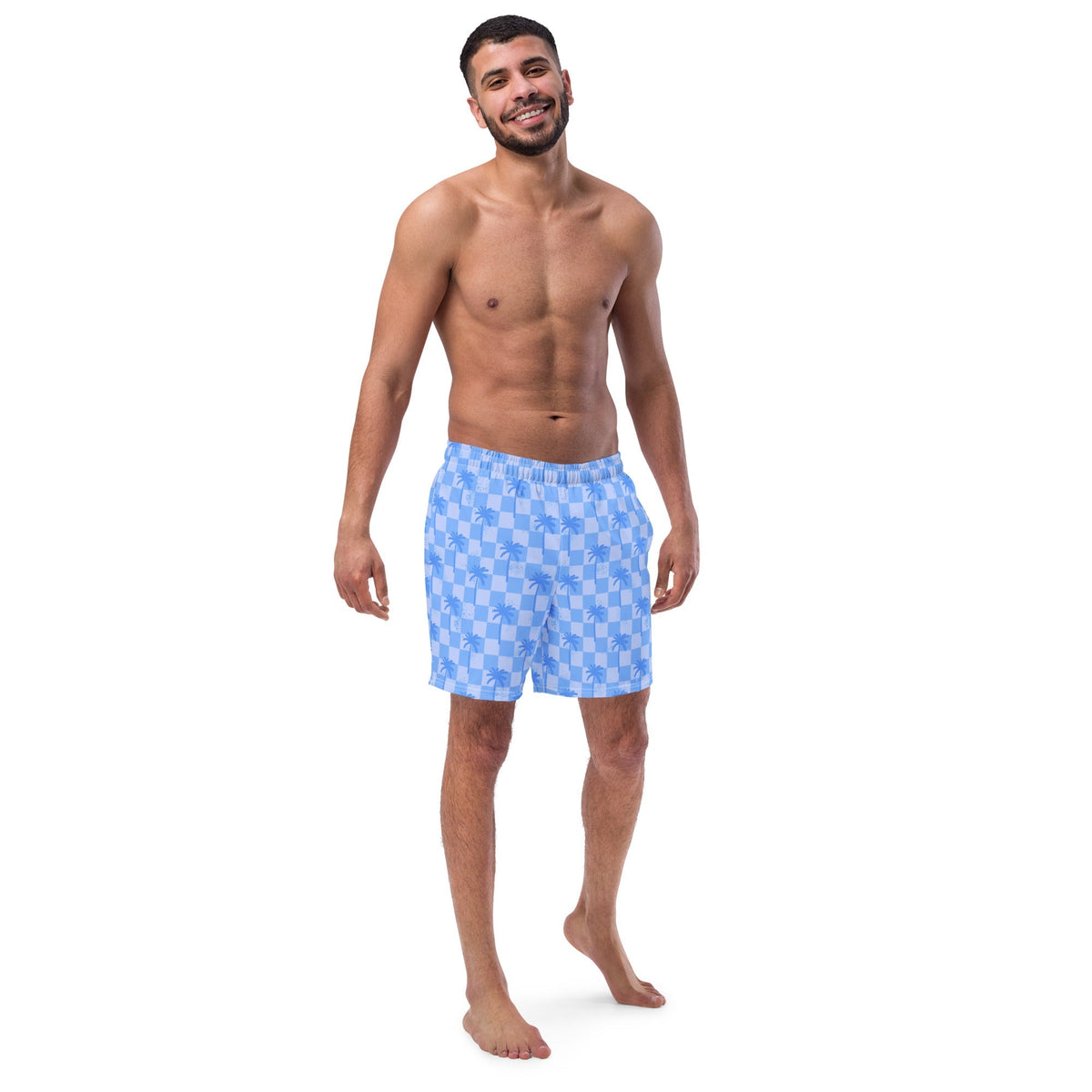 ECO MEN'S SWIM SHORTS - BLUE JORDY PALMS