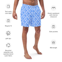 ECO MEN'S SWIM SHORTS - BLUE JORDY PALMS