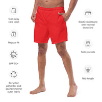 ECO MEN'S SWIM SHORTS | RED