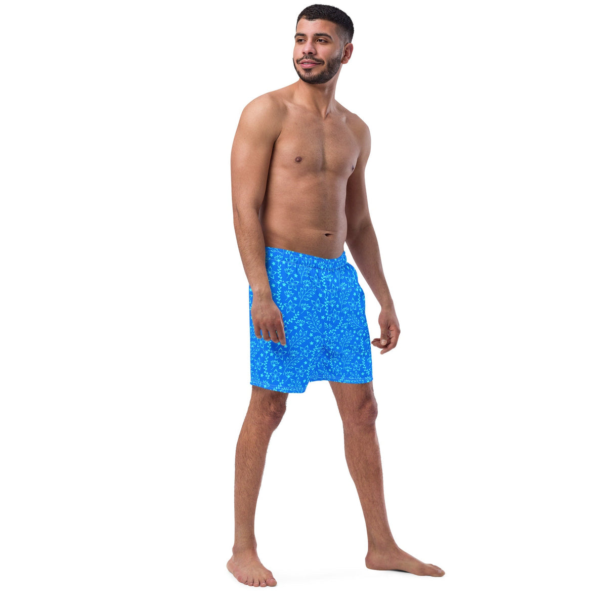 ECO MEN'S SWIM SHORTS | GARDEN PARTY BLUE HUES