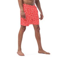 ECO MEN'S SWIM SHORTS | GARDEN PARTY RED