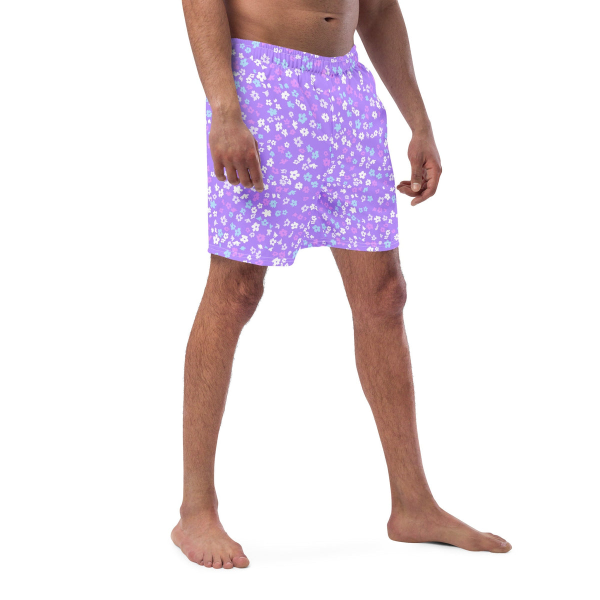 ECO MEN'S SWIM SHORTS  - LILACERI BLOOMS ECO