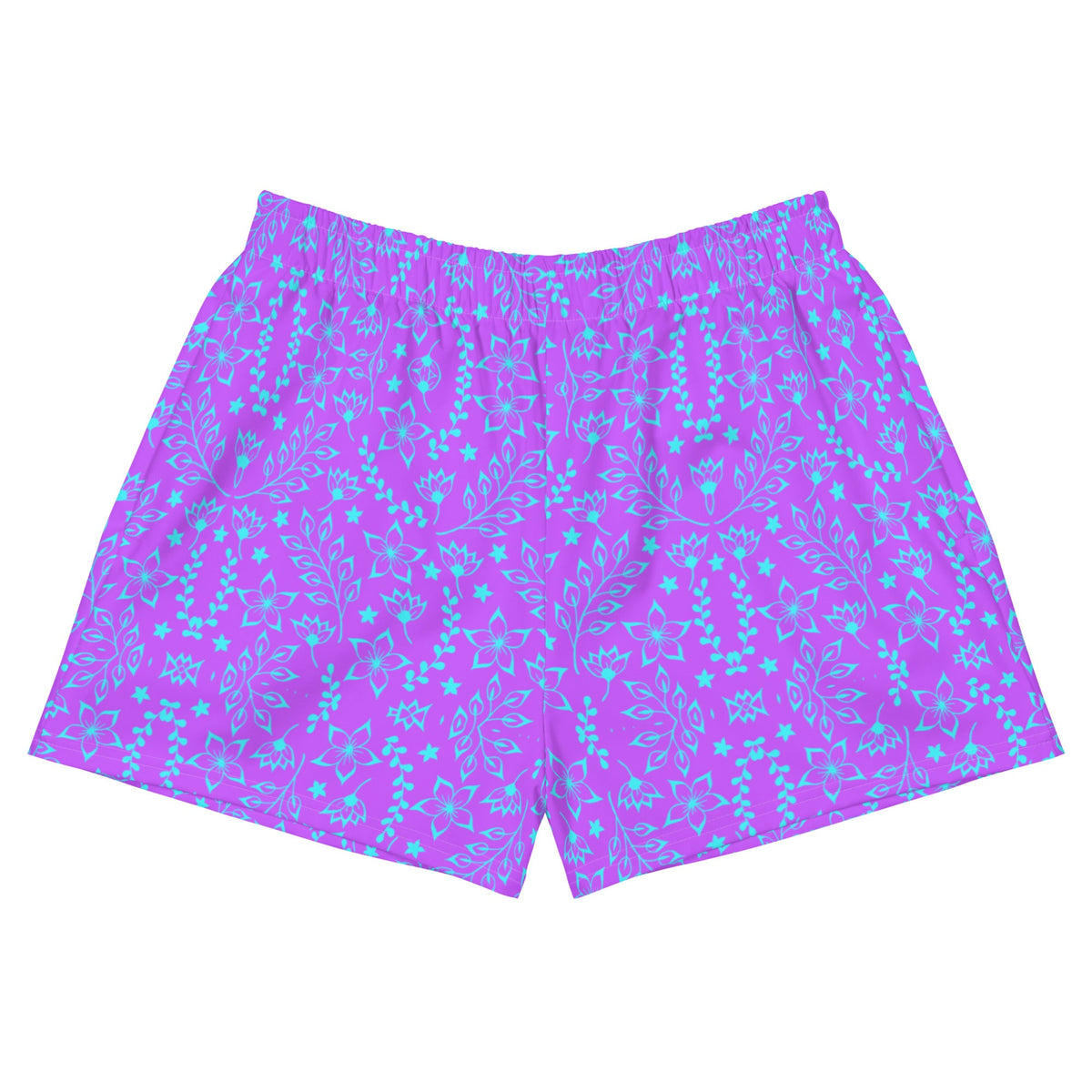 LORINA SHORTS ECO - GARDEN PARTY PURPLE