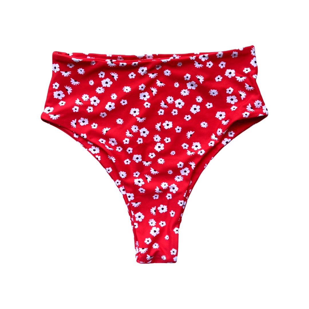 BAUDOUIN BIKINI BOTTOMS IN FLORAL SANGRIA - PINKCOLADA