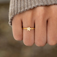 FLOWER RING 925 ENAMEL
