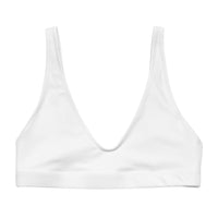 BELLA ECO PADDED BIKINI TOP | WHITE - PINKCOLADA